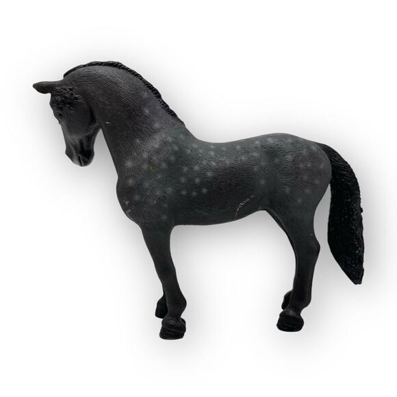 Scleich Horse Lot of 2 & 1 Rider Brown & Gray Speckled Mare Jointed Female Rider - Picture 5 of 7